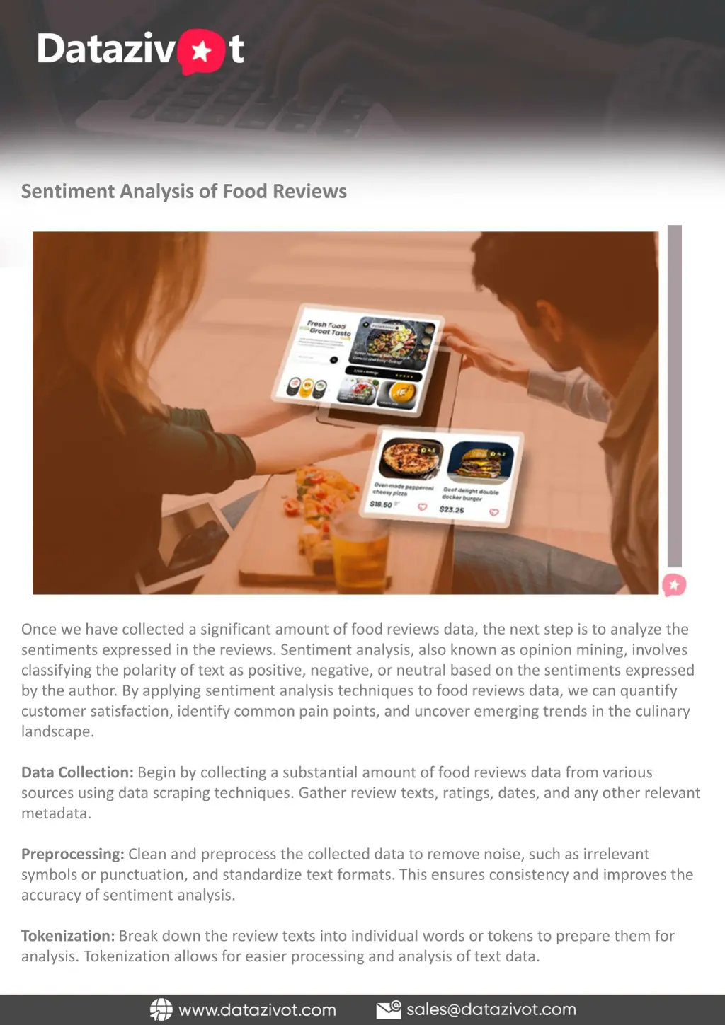 sentiment analysis of food reviews