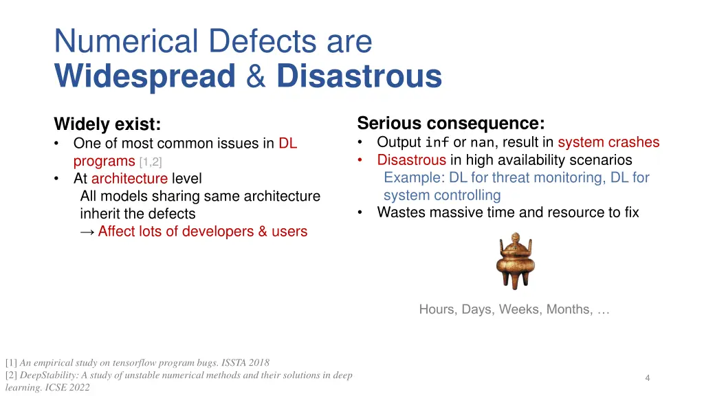 numerical defects are widespread disastrous