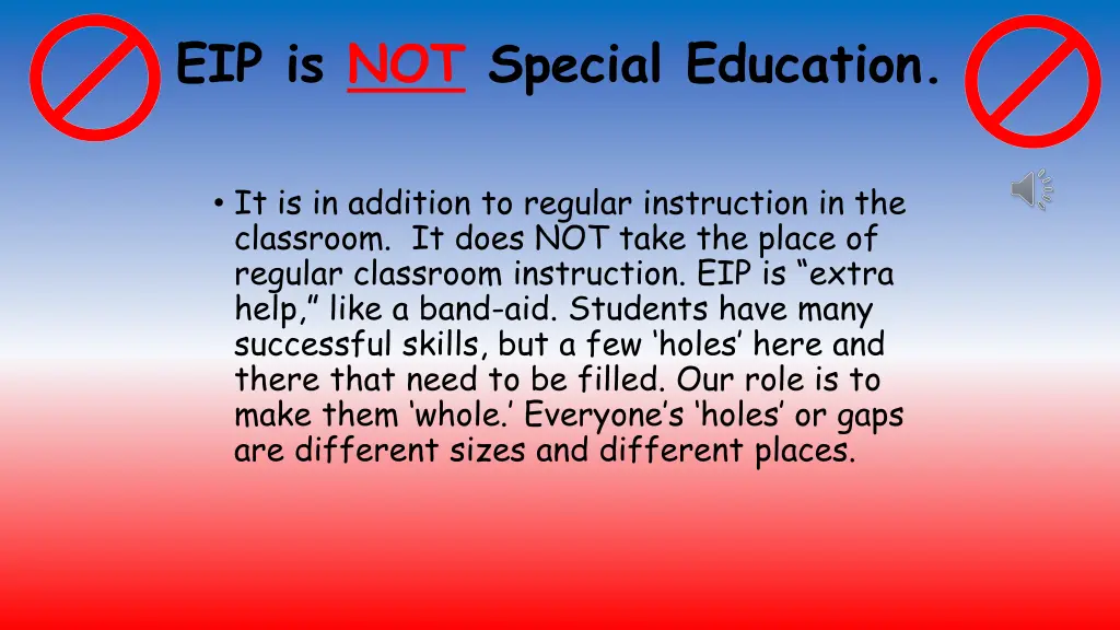 eip is not special education