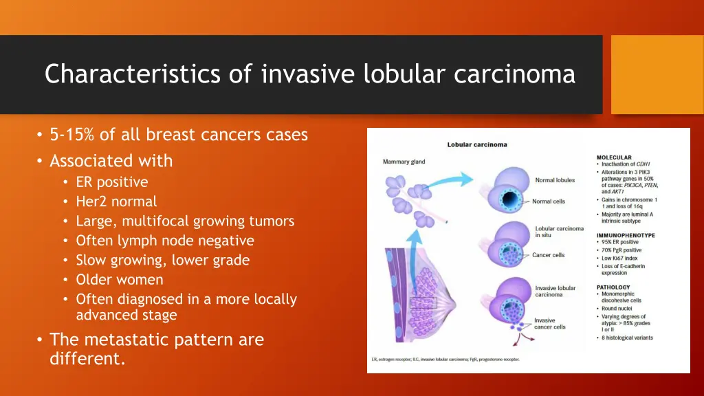 characteristics of invasive lobular carcinoma