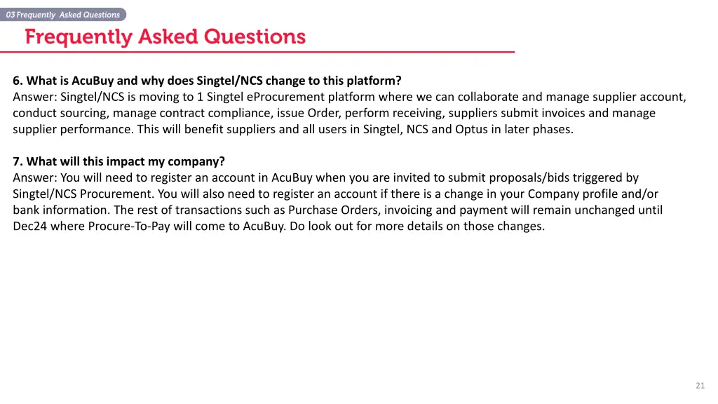 6 what is acubuy and why does singtel ncs change