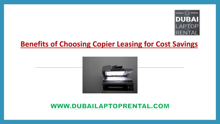 benefits of choosing copier leasing for cost