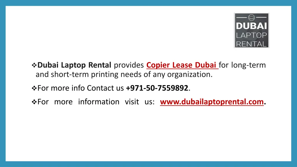 dubai laptop rental provides copier lease dubai