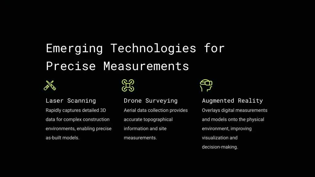 emerging technologies for precise measurements