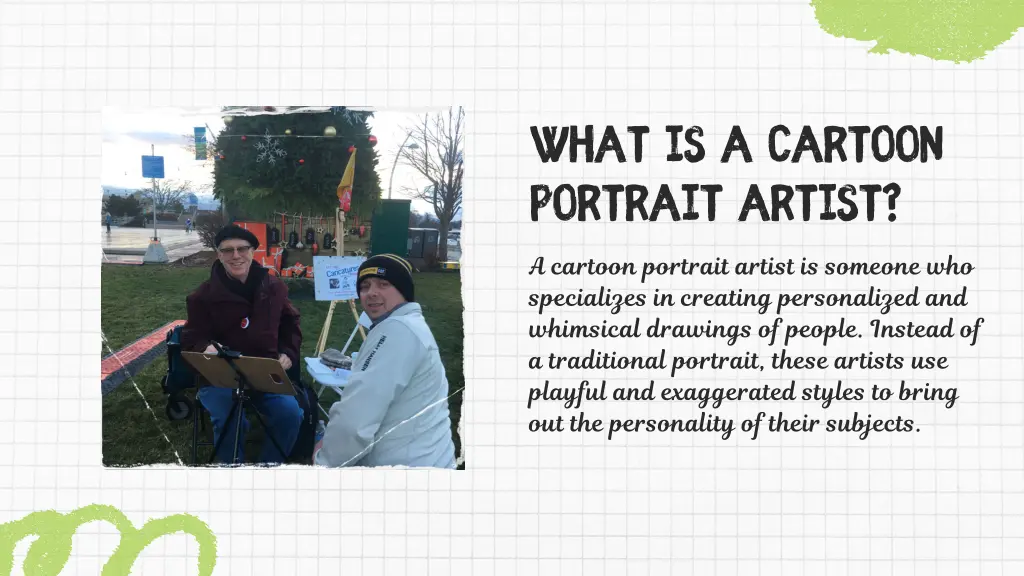 what is a cartoon portrait artist