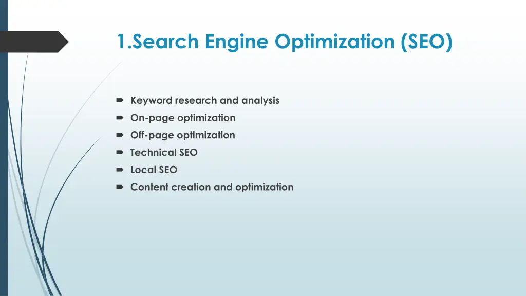 1 search engine optimization seo