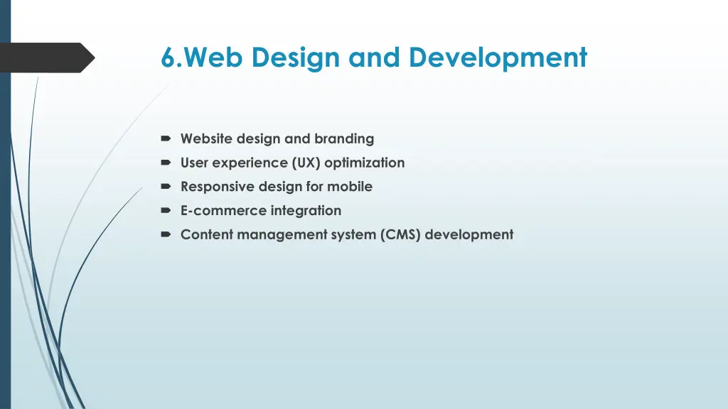 6 web design and development