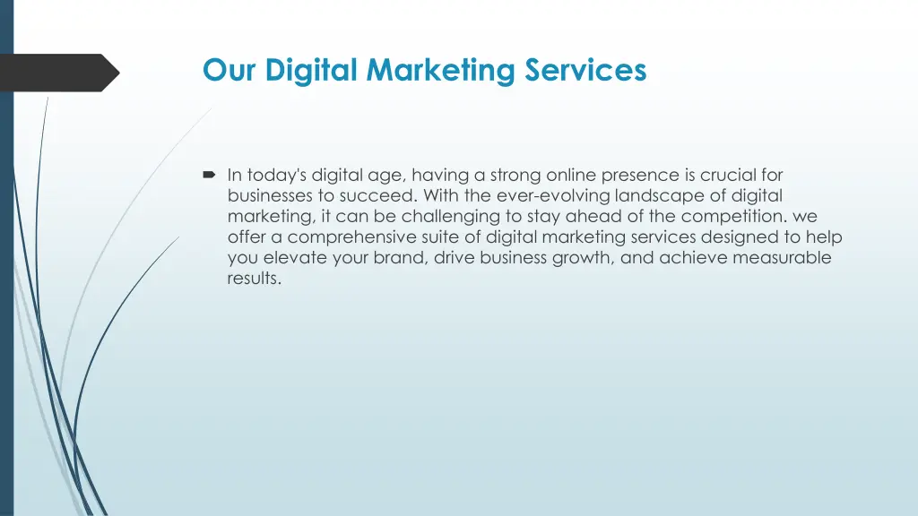 our digital marketing services