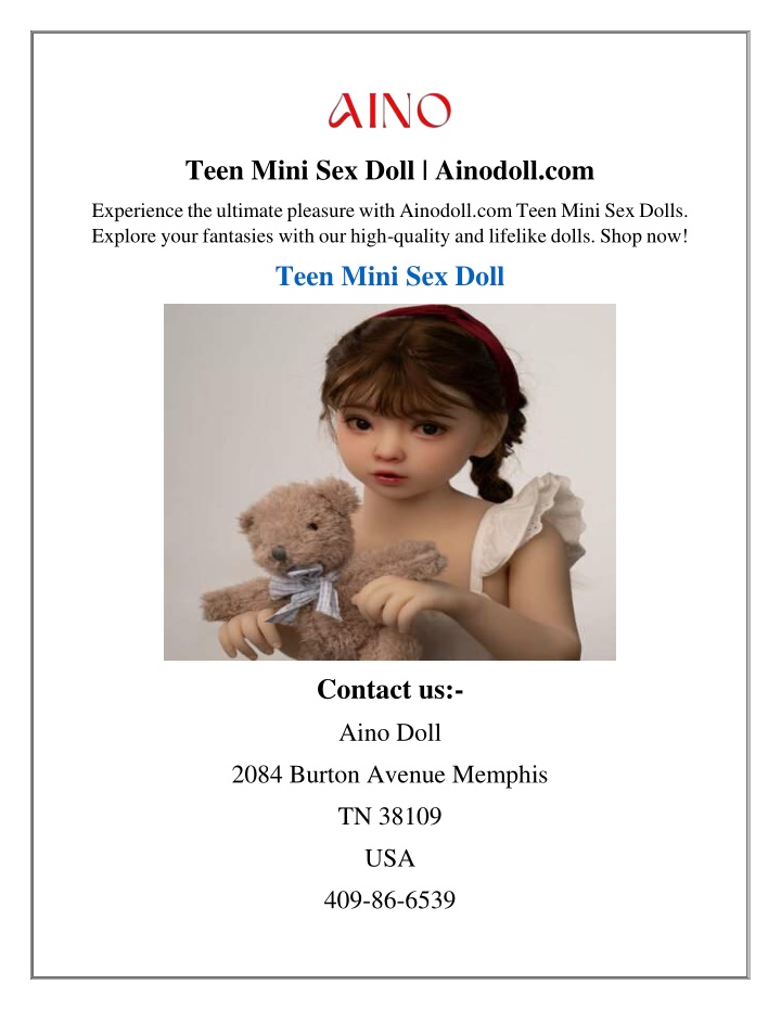 teen mini sex doll ainodoll com