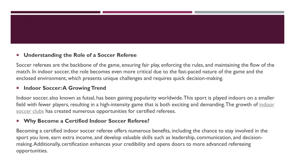 understanding the role of a soccer referee