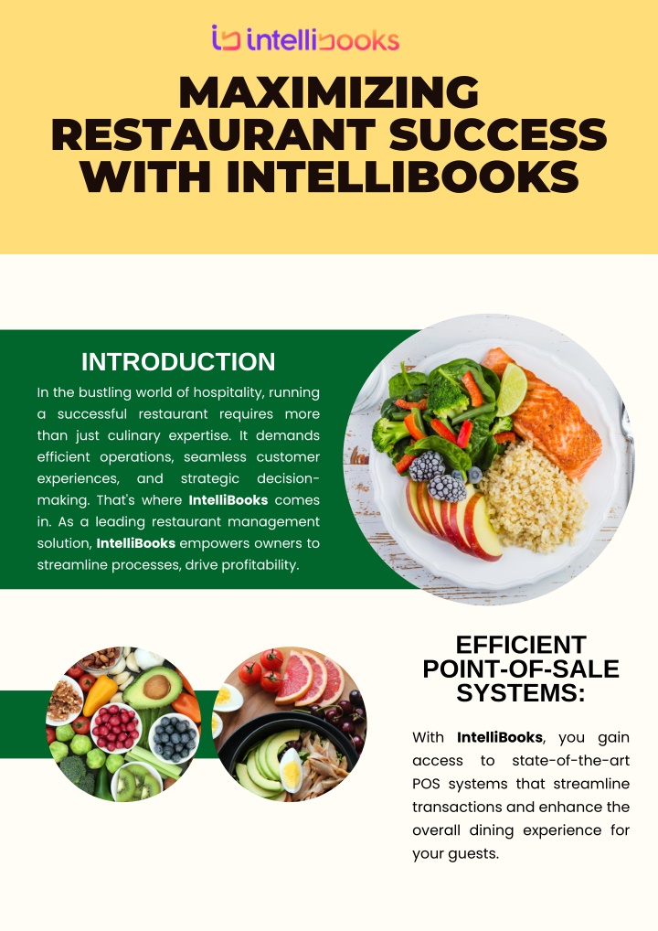 maximizing restaurant success with intellibooks