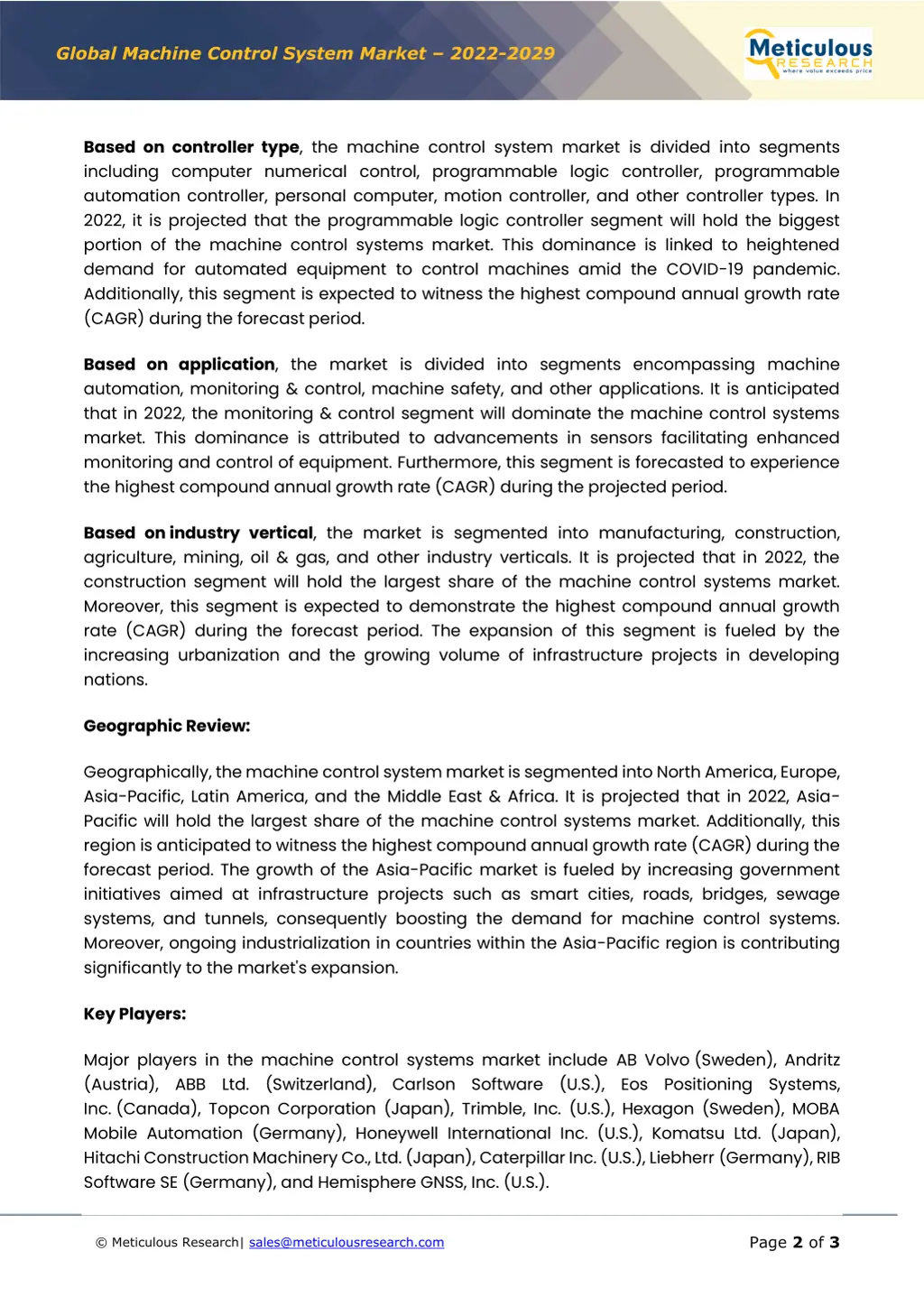 global machine control system market 2022 2029 1