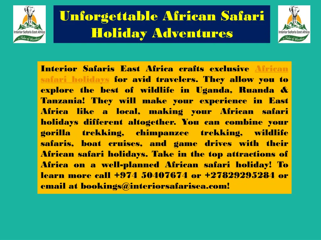 unforgettable african safari holiday adventures 3