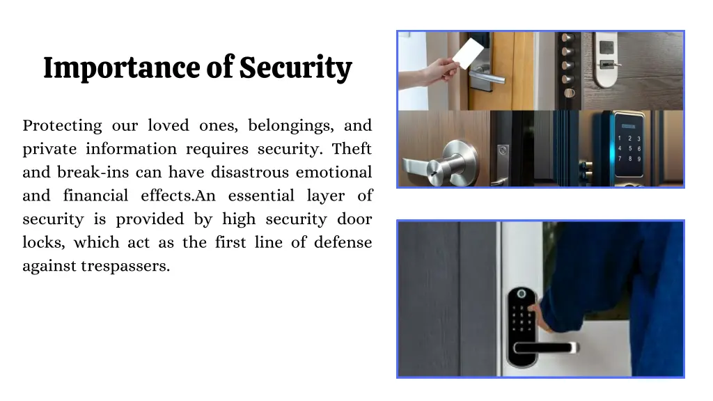 importance of security