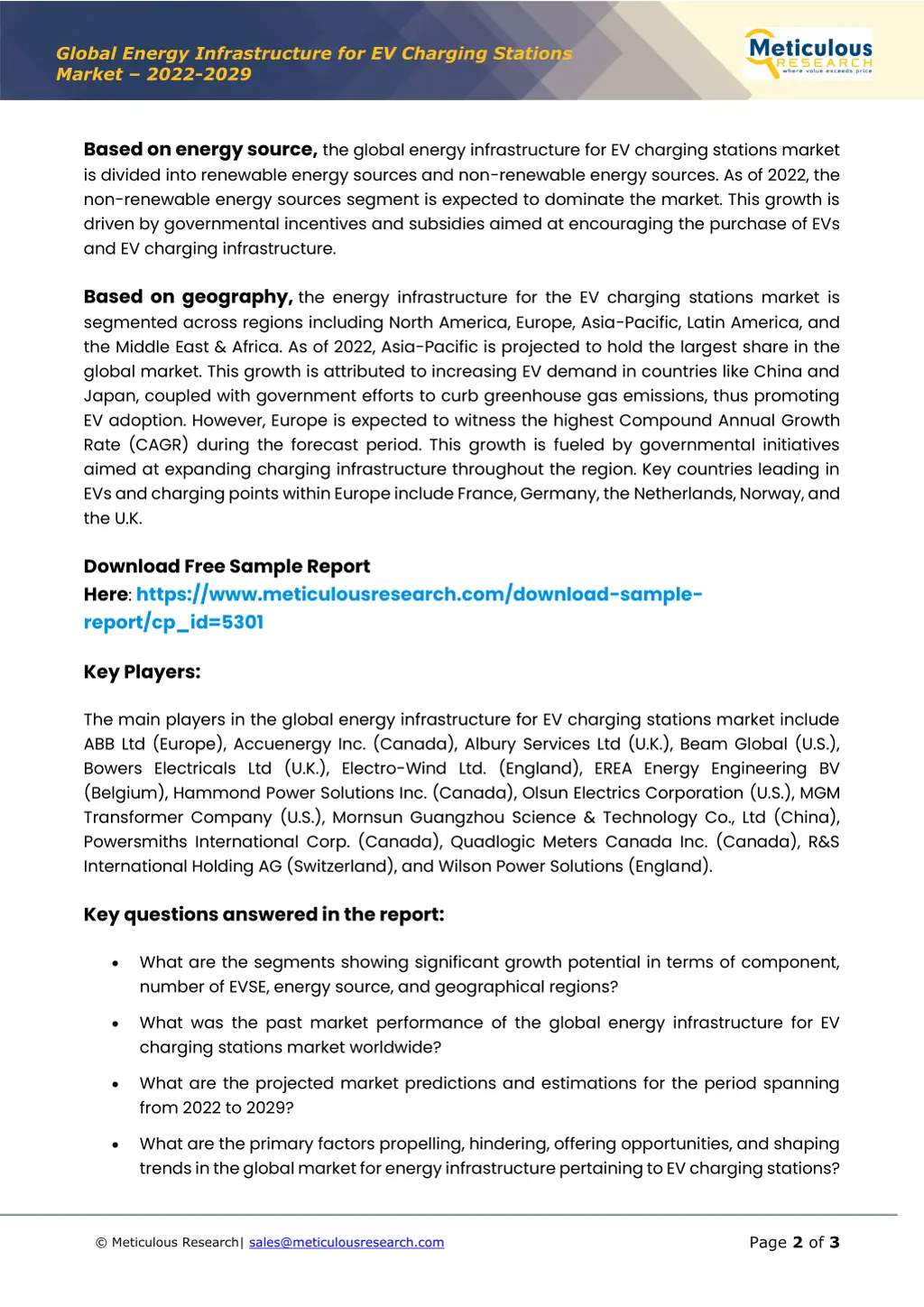 global energy infrastructure for ev charging 1