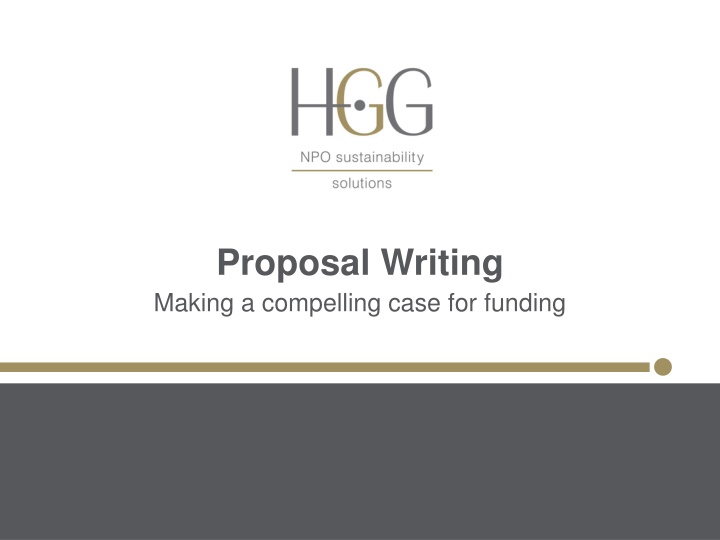 proposal writing making a compelling case