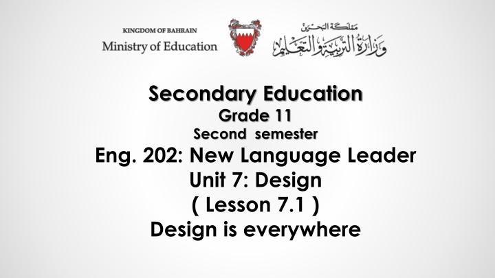 secondary education grade 11 second semester