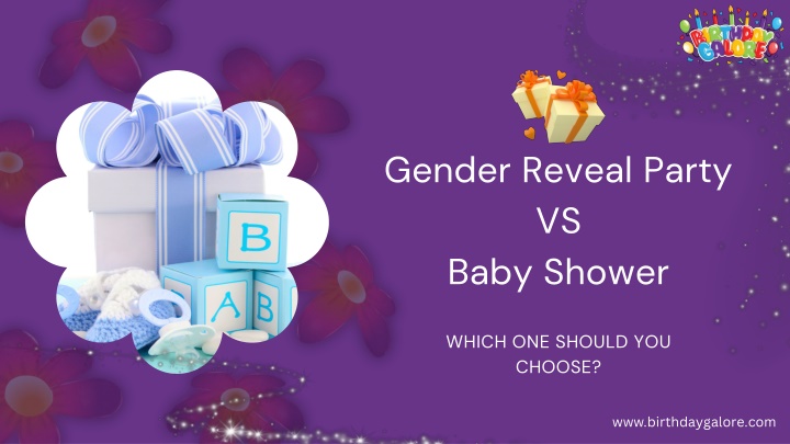 gender reveal party vs baby shower