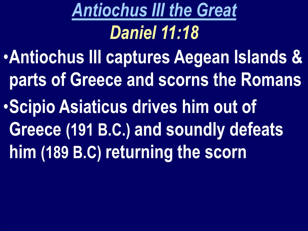 antiochus iii the great daniel 11 18 antiochus