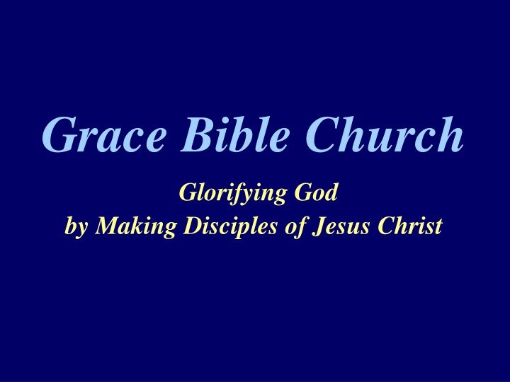 grace bible church
