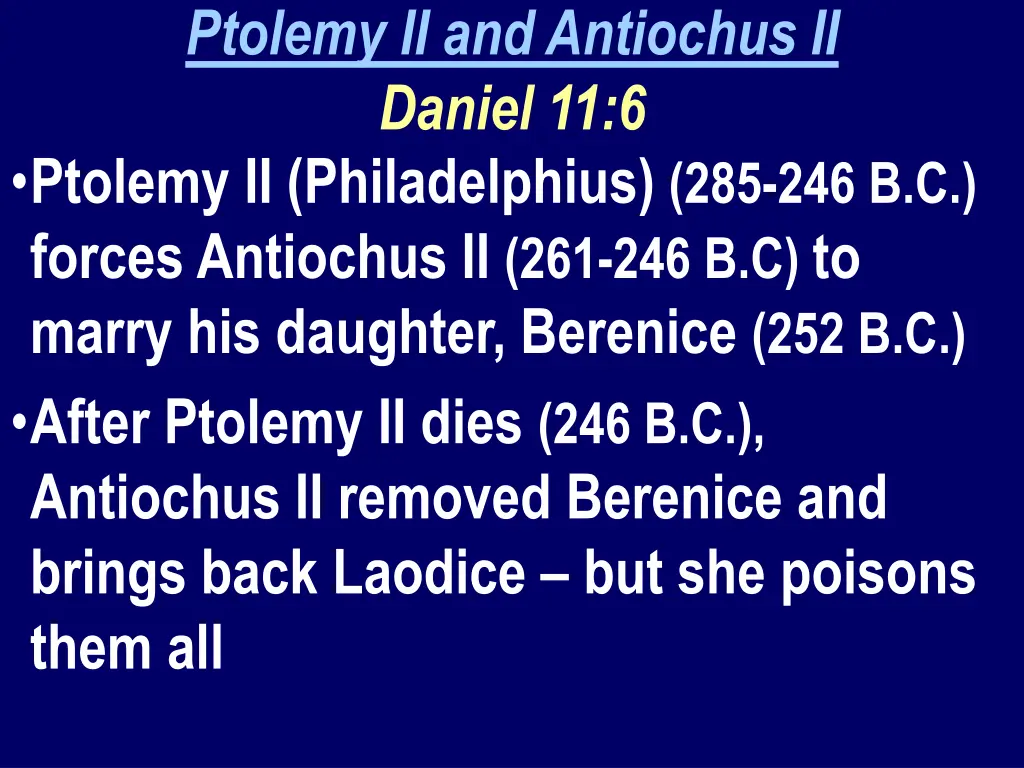 ptolemy ii and antiochus ii daniel 11 6 ptolemy