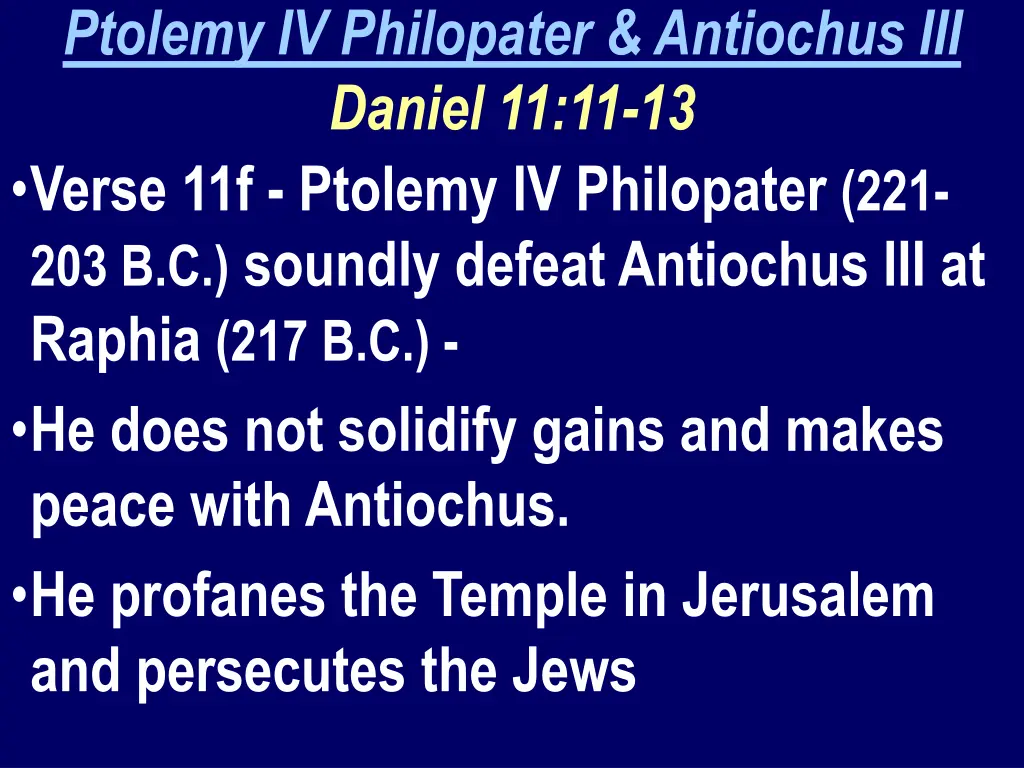 ptolemy iv philopater antiochus iii daniel