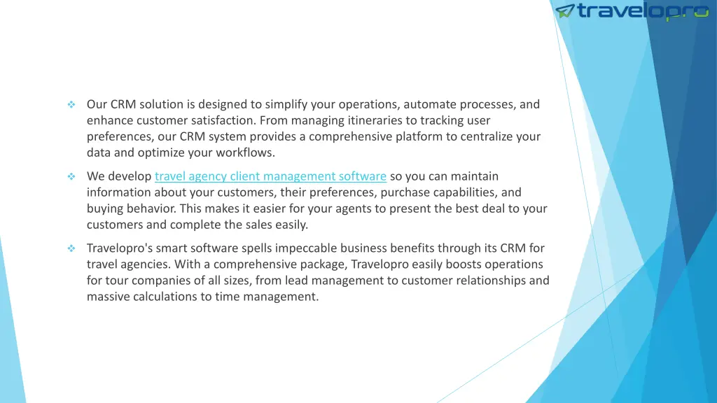 our crm solution is designed to simplify your