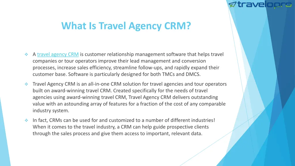 what is travel agency crm