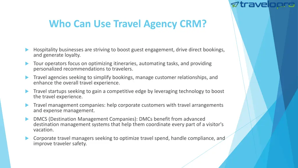 who can use travel agency crm