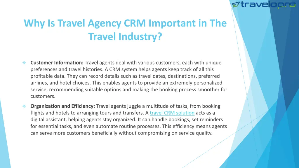 why is travel agency crm important in the travel