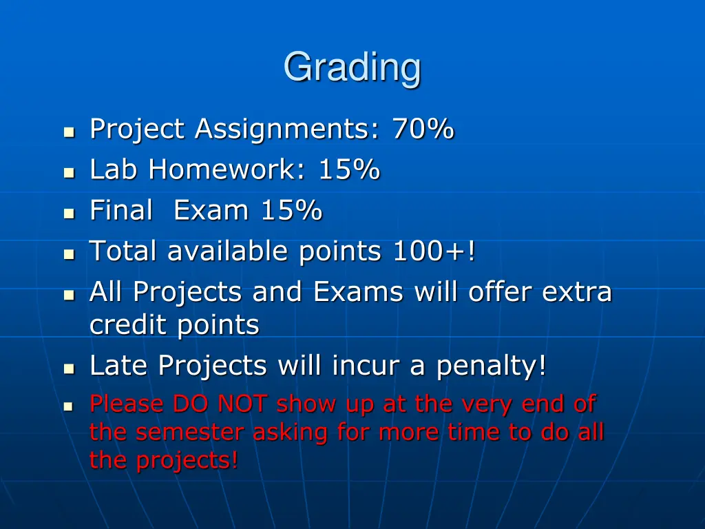 grading