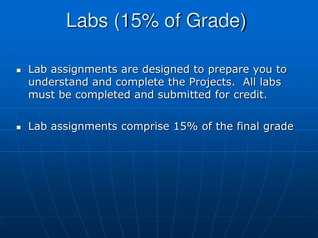 labs 15 of grade