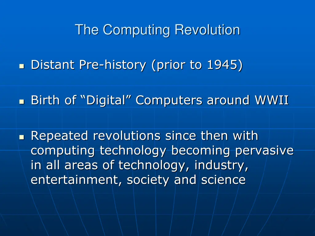 the computing revolution