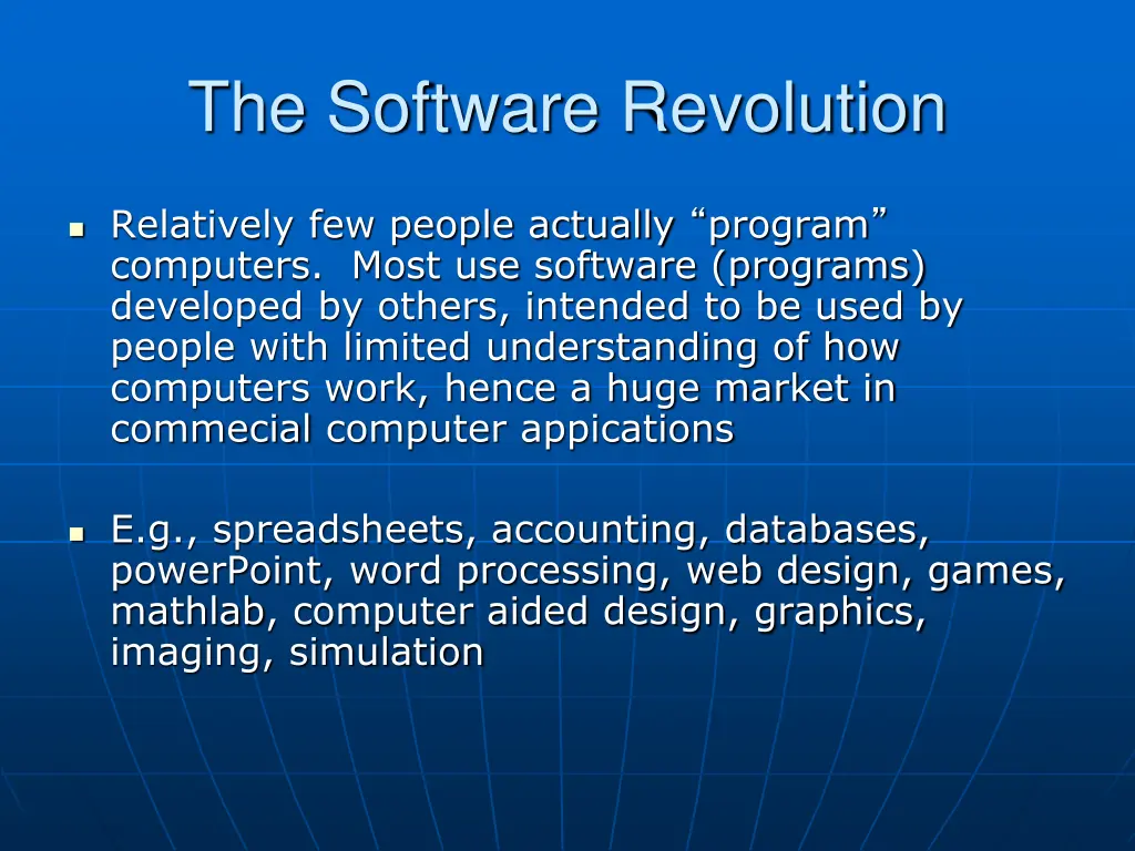 the software revolution