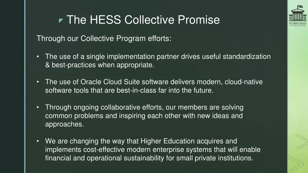 the hess collective promise