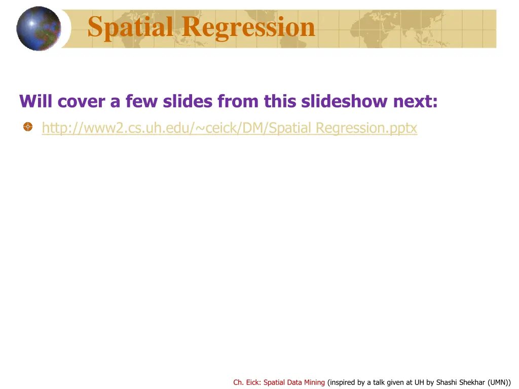 spatial regression