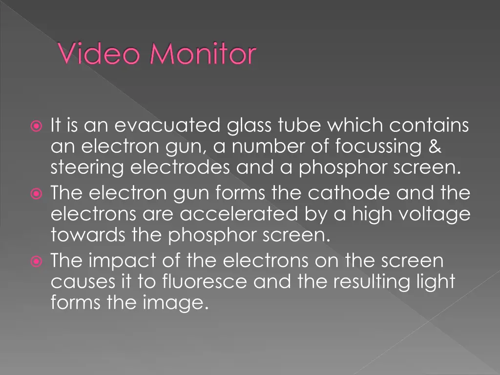 video monitor 1