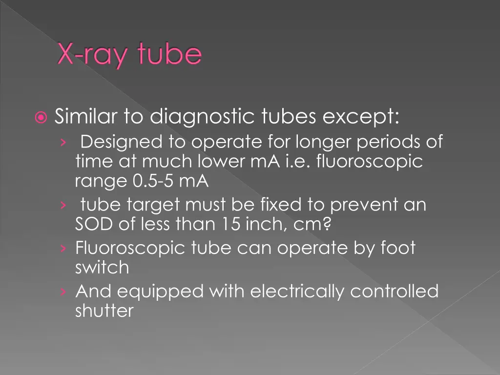 x ray tube