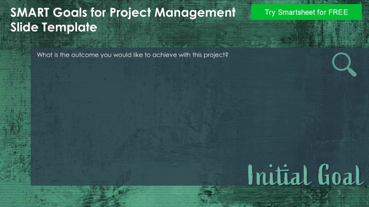 smart goals for project management slide template