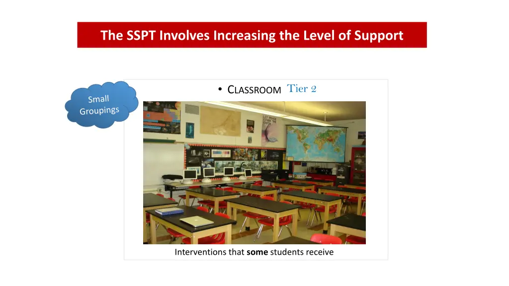 the sspt involves increasing the level of support