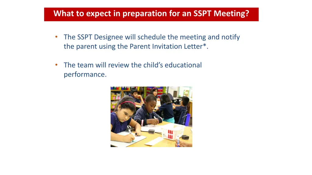 what to expect in preparation for an sspt meeting