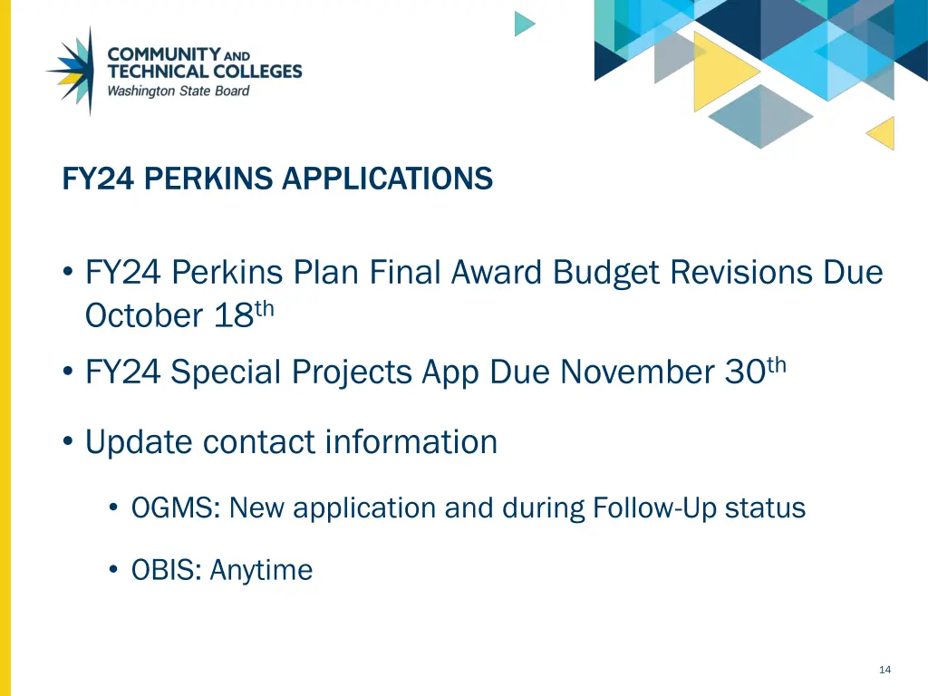 fy24 perkins applications