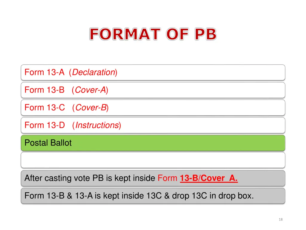 format of pb