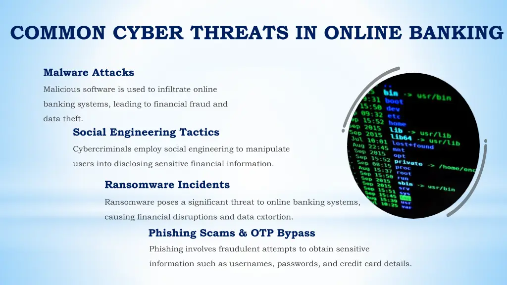 common cyber threats in online banking
