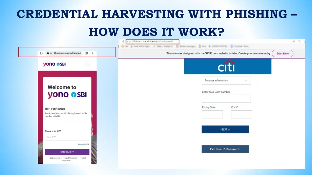 credential harvesting with phishing how does