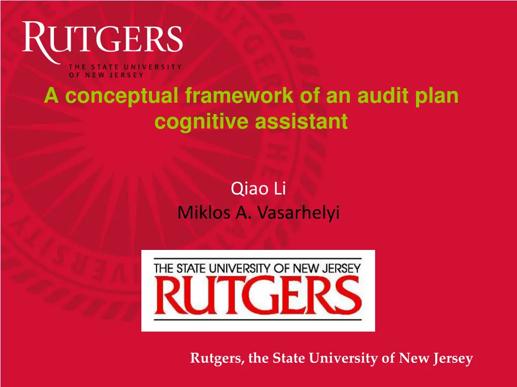 a conceptual framework of an audit plan cognitive