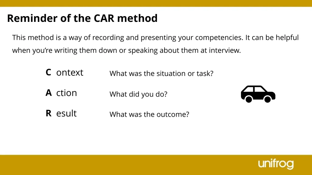 reminder of the car method