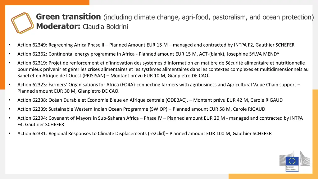 green transition including climate change agri