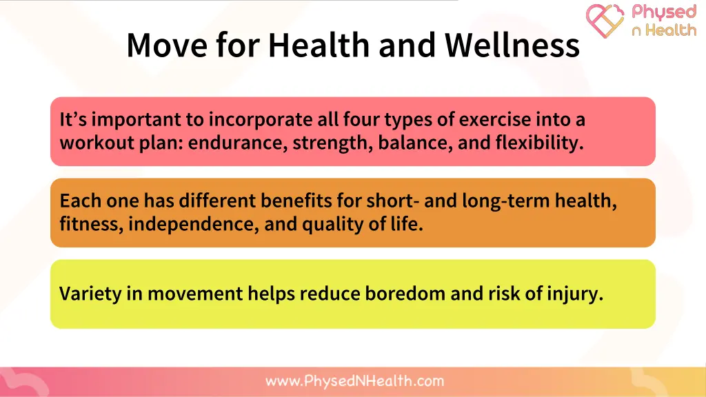 move for health and wellness