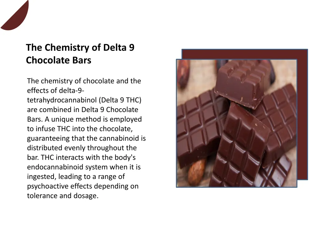 the chemistry of delta 9 chocolate bars